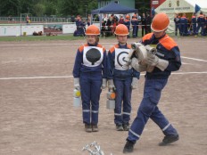 Jugendfeuerwehr Frstenhagen bei den Kreisjugendwettkmpfen in Bad Gandersheim