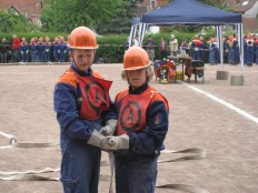 Jugendfeuerwehr Frstenhagen bei den Kreisjugendwettkmpfen in Bad Gandersheim