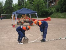 Jugendfeuerwehr Frstenhagen bei den Kreisjugendwettkmpfen in Bad Gandersheim