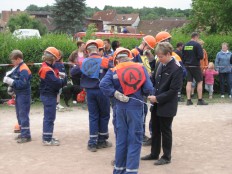 Jugendfeuerwehr Frstenhagen bei den Kreisjugendwettkmpfen in Bad Gandersheim