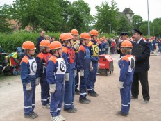 Jugendfeuerwehr Frstenhagen bei den Kreisjugendwettkmpfen in Bad Gandersheim